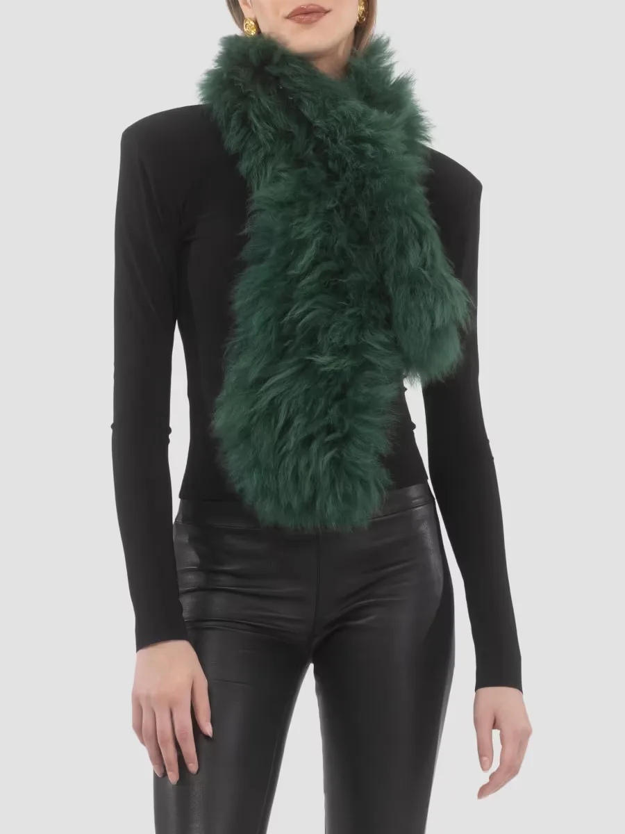 Select Lamb Pull-Through Scarf by Gorski