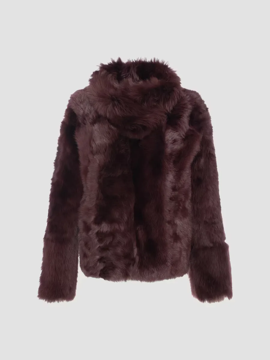 Toscana Shearling Lamb Reversible Coat by Gorski