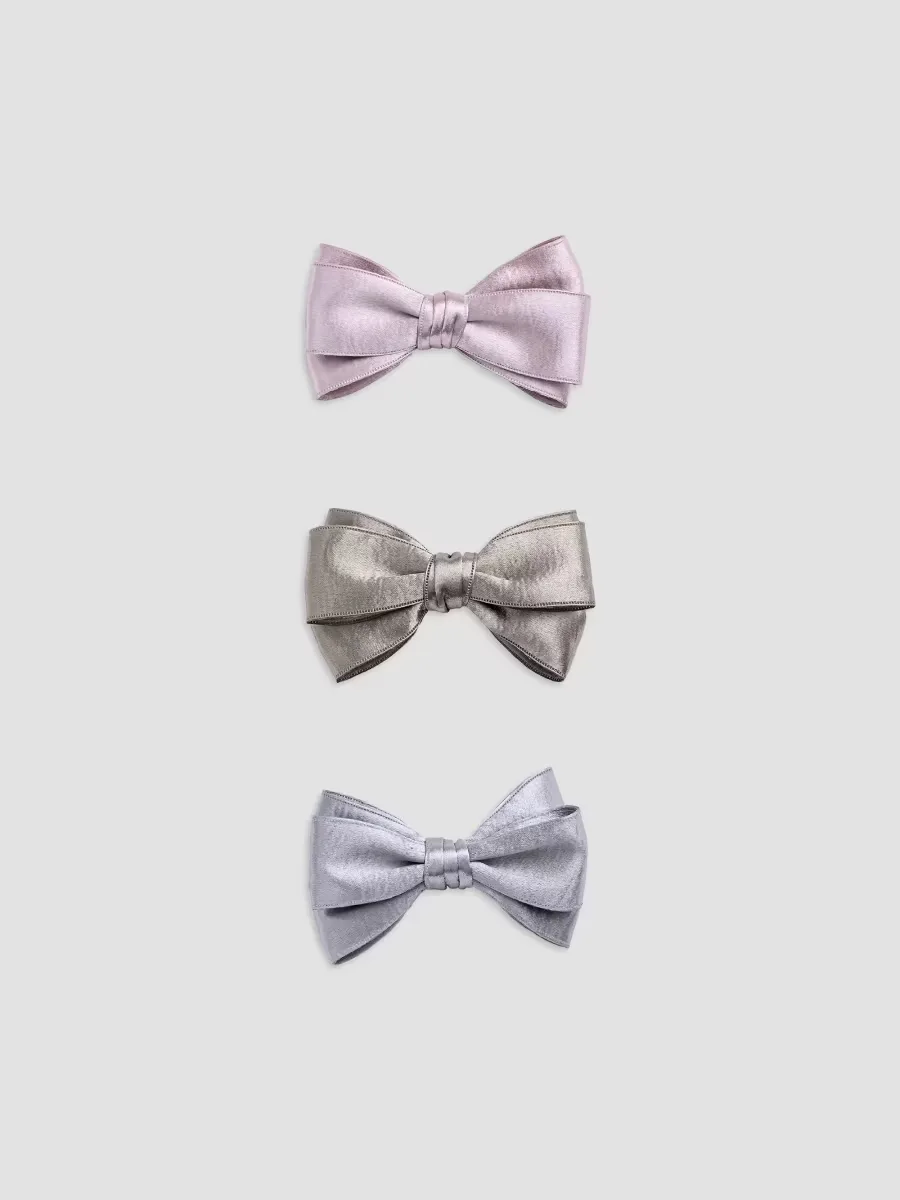 Classic Satin Bow Hair Clip Set by Mimi Tutu