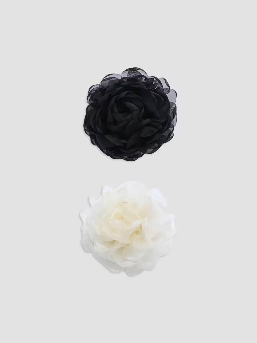 Tulle Flower Hair Clip Set by Mimi Tutu