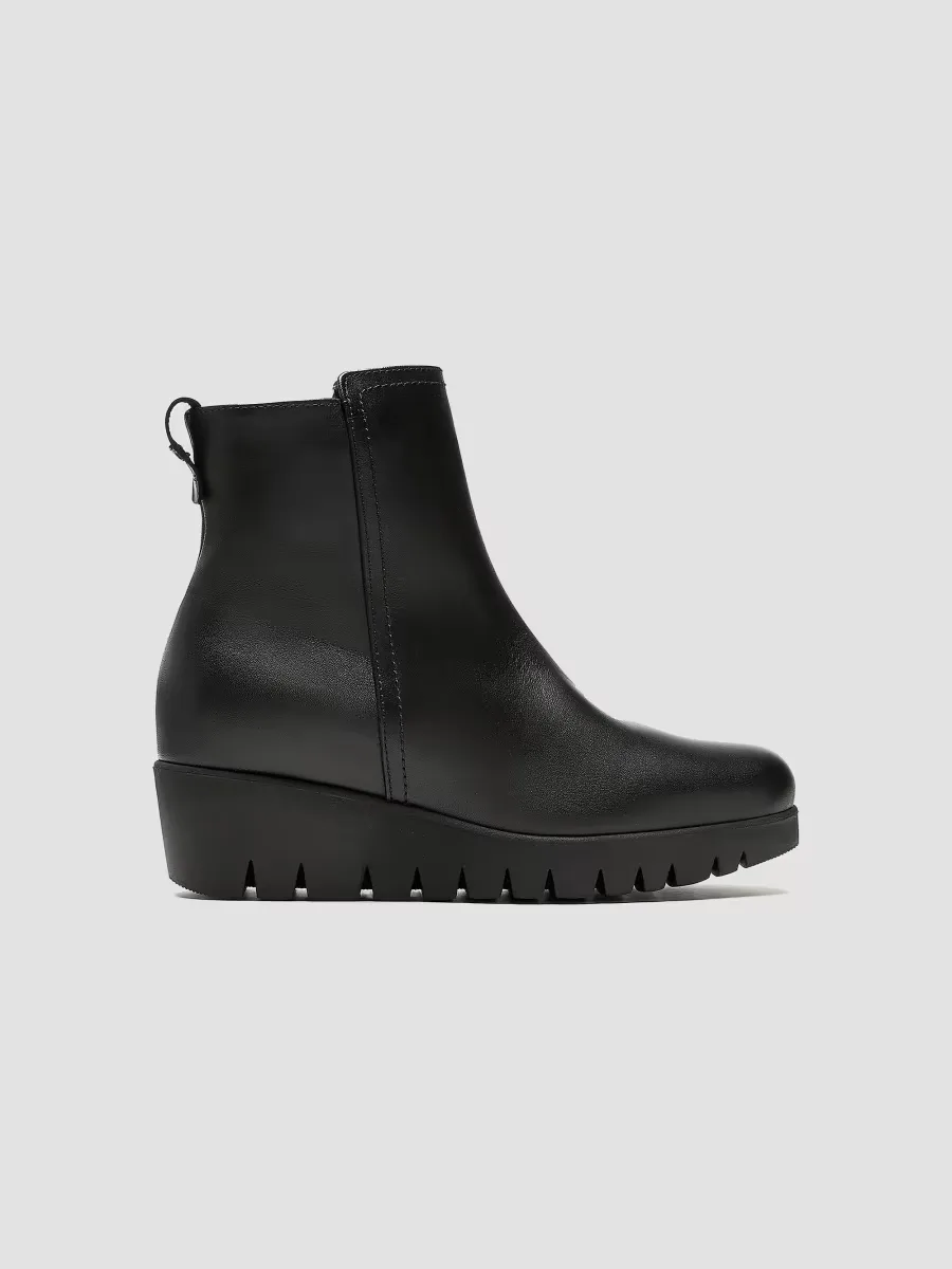 Teagan 40MM Waterproof Leather Wedge Booties by La Canadienne