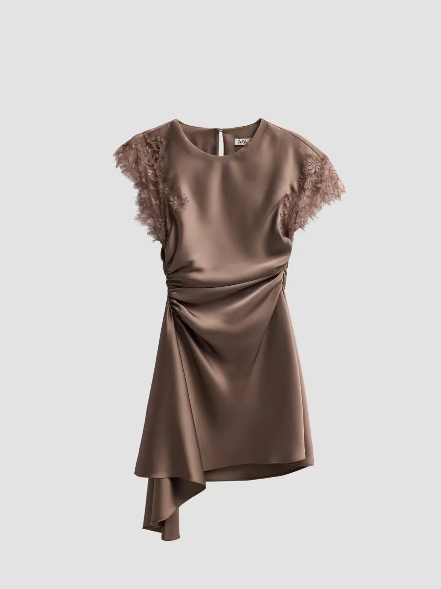 Zina Lace-Trimmed Minidress