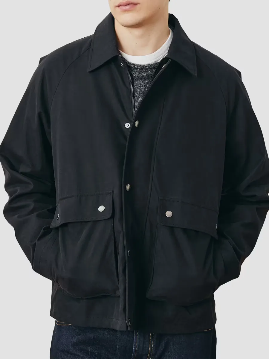 Waxed Cotton-Blend Zip-Front Trail Jacket
