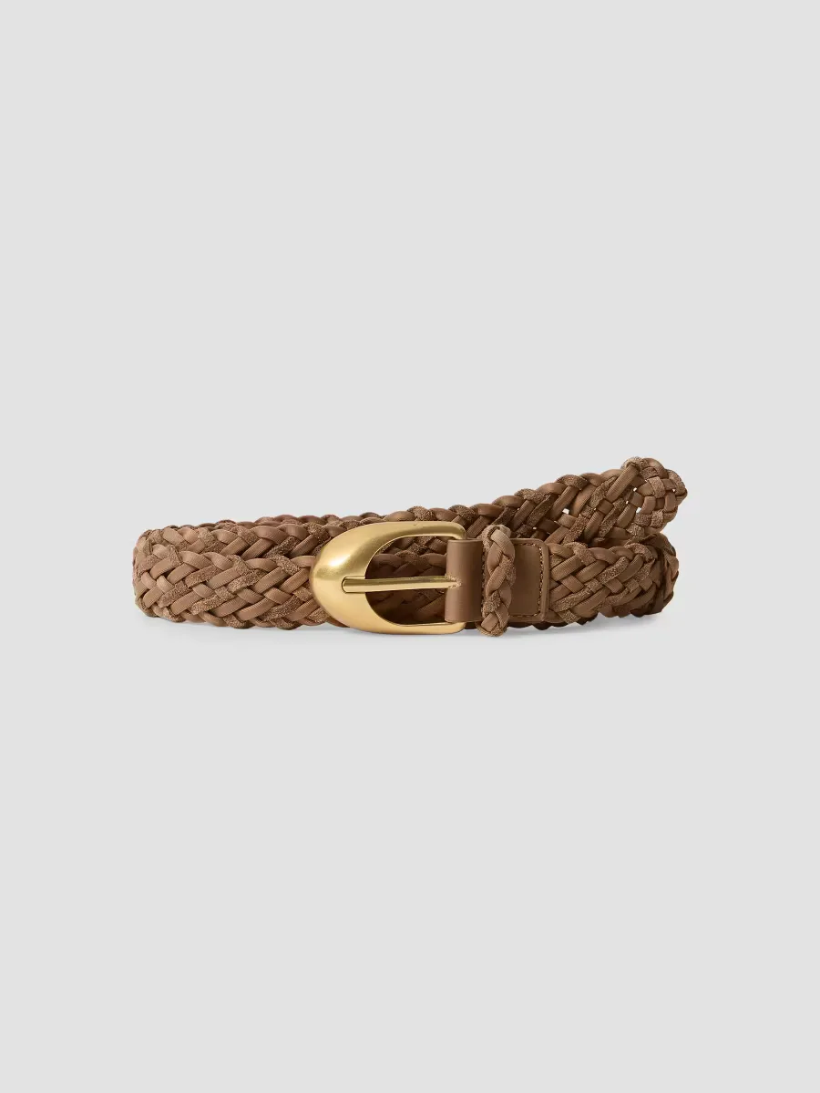 Sonora Striped Suede Woven Belt by Naghedi