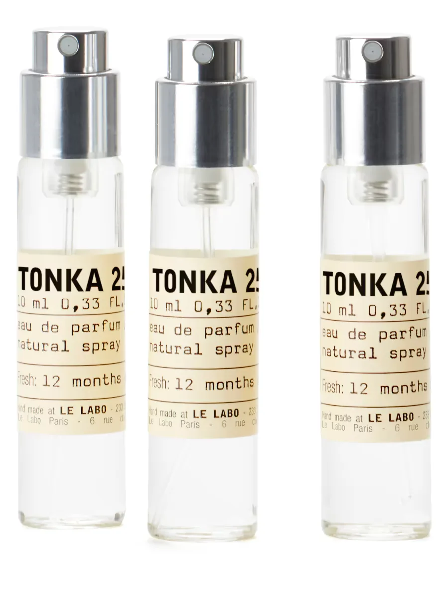 Tonka 25 Eau De Parfum Natural Spray 3-Piece Travel Tube Refill Set by Le Labo