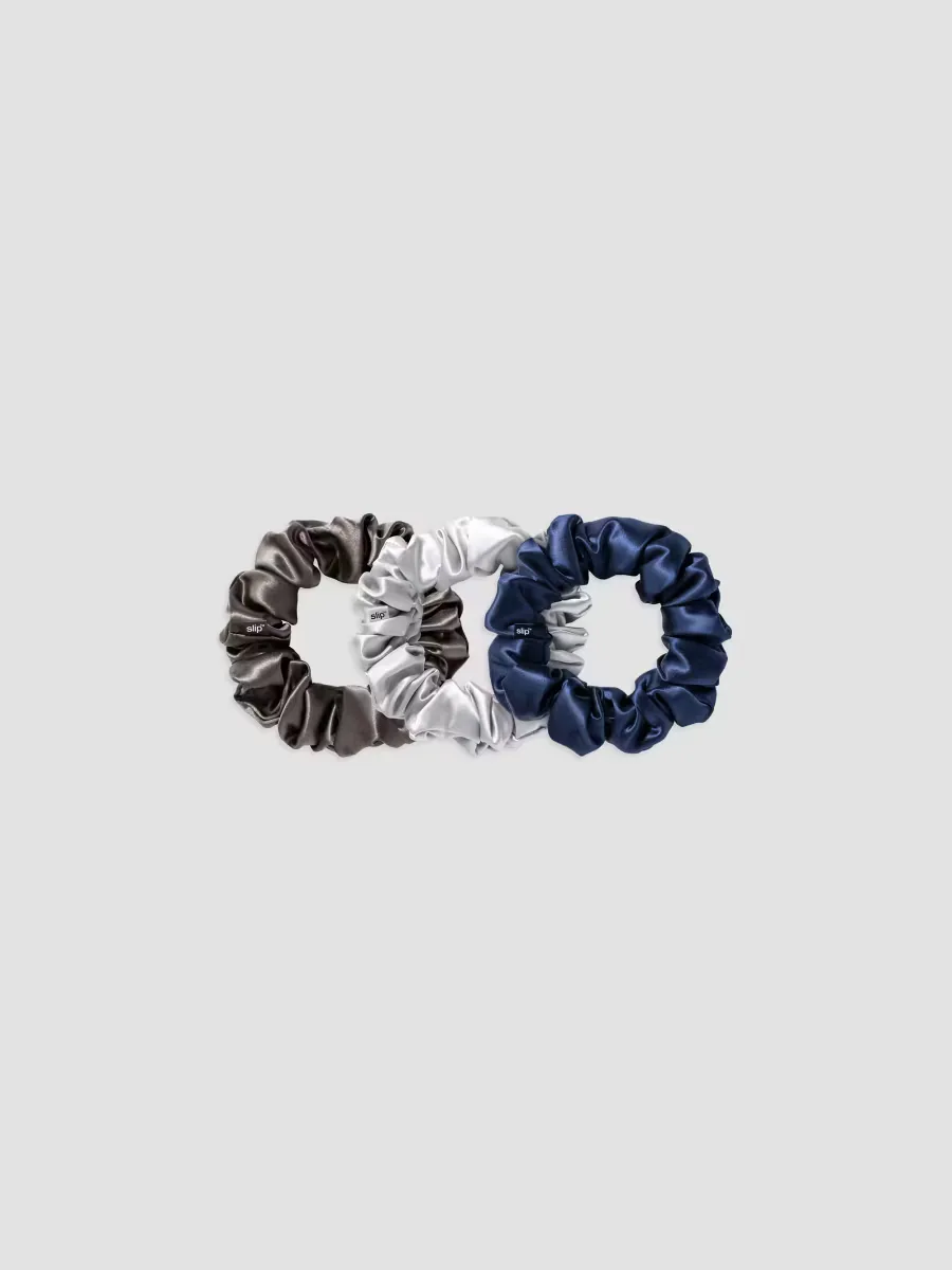 3-Piece Pure Silk Large Scrunchie Set by slip