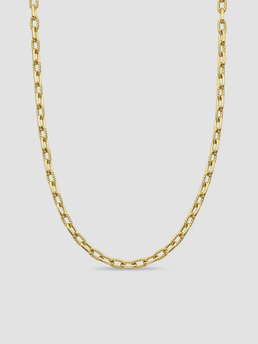 Madison Chain Necklace in 18K Yellow Gold, 6MM