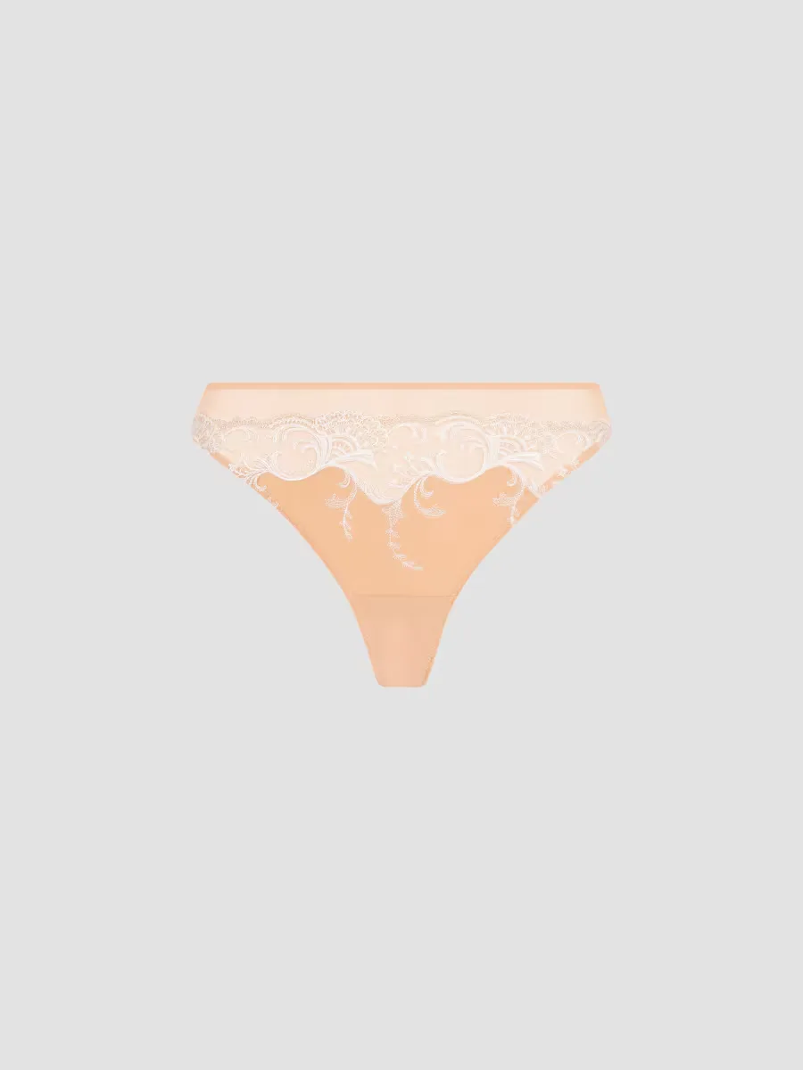 Soie Silk-Blend Thong by Lise Charmel