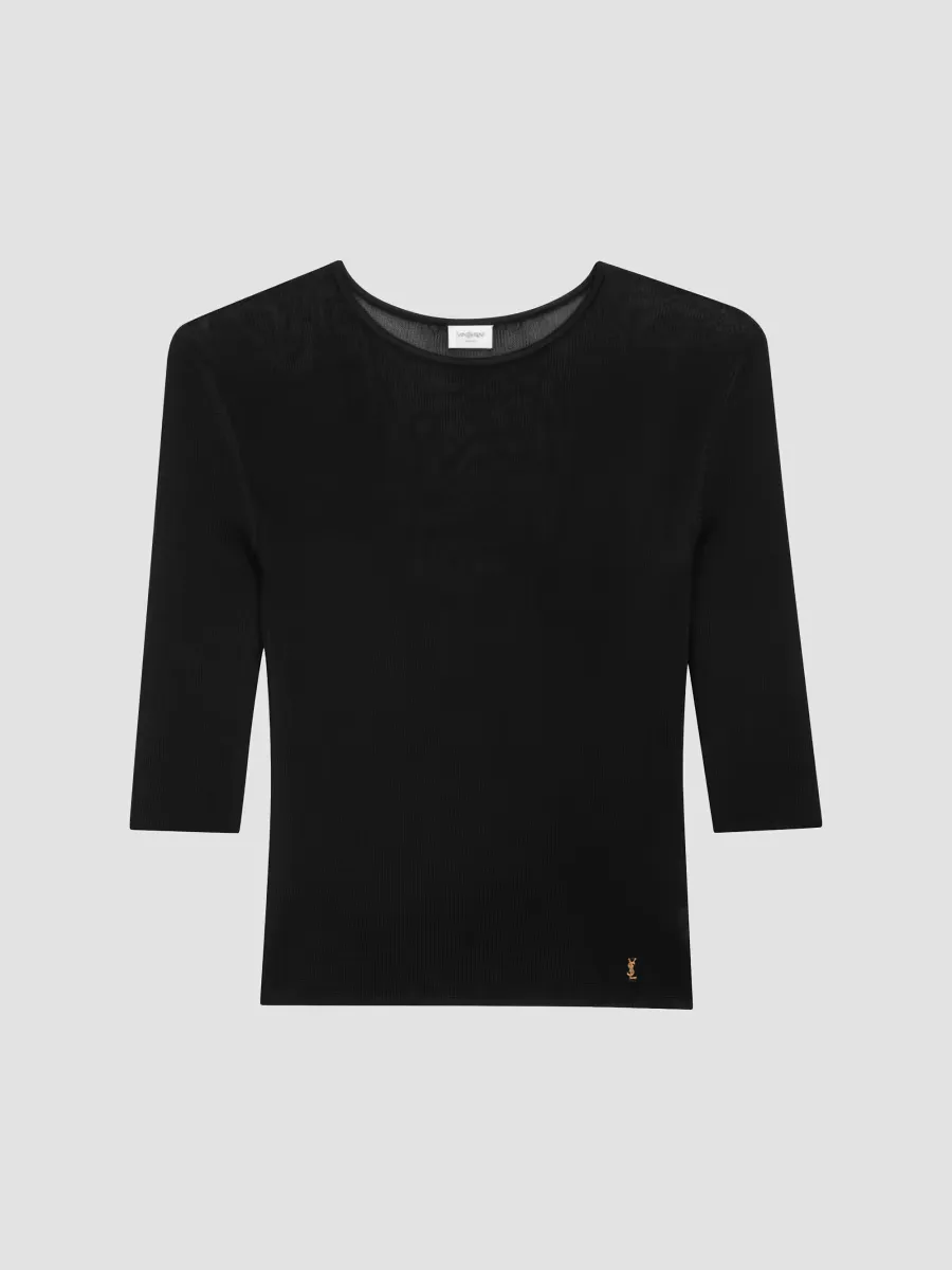 Cassandre Top in Knit by Saint Laurent