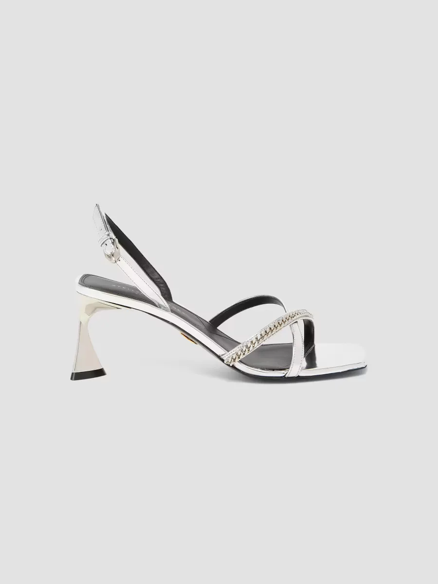 Elsa 65MM Chain-Strap Sandals by Stella McCartney