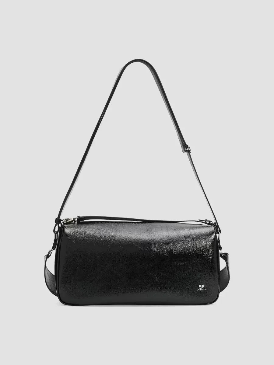 Three Sixty Leather Shoulder Bag by Courreges