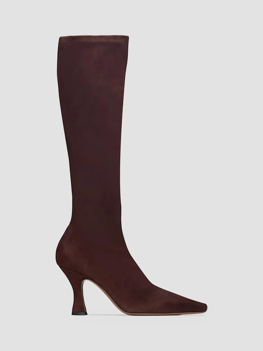 Ran 80MM Under-the-Knee Suede Boots by Neous