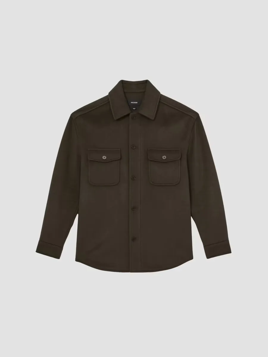Liam Wool-Blend Overshirt by Reiss