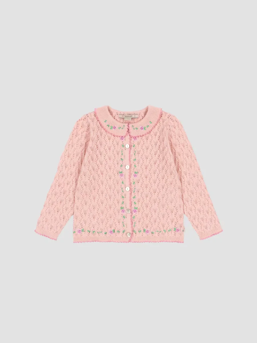 Rosier Pointelle-Knit Cardigan by Konges Slojd
