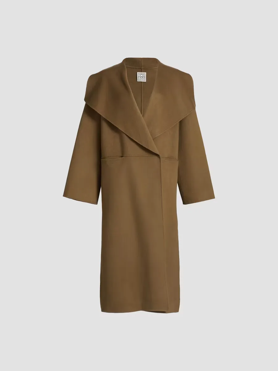 Signature Wool-Cashmere Coat by Totême