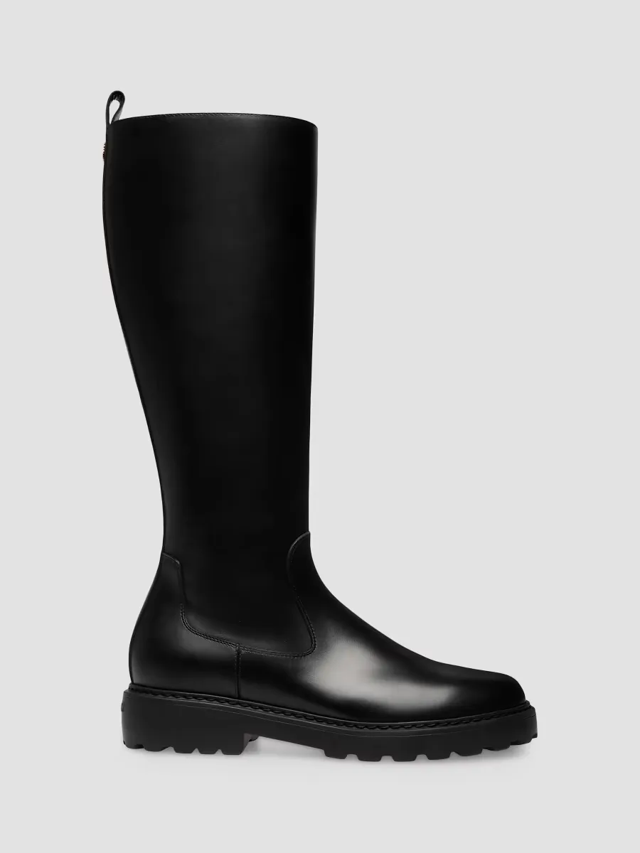 Goran Lug Sole Riding Boots by Bally