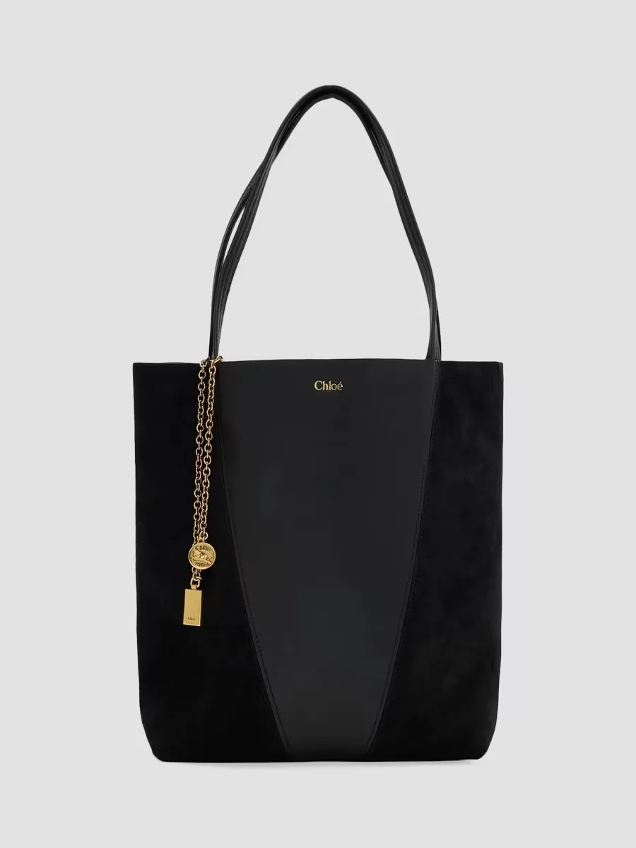 Spin Medium Suede Tote Bag