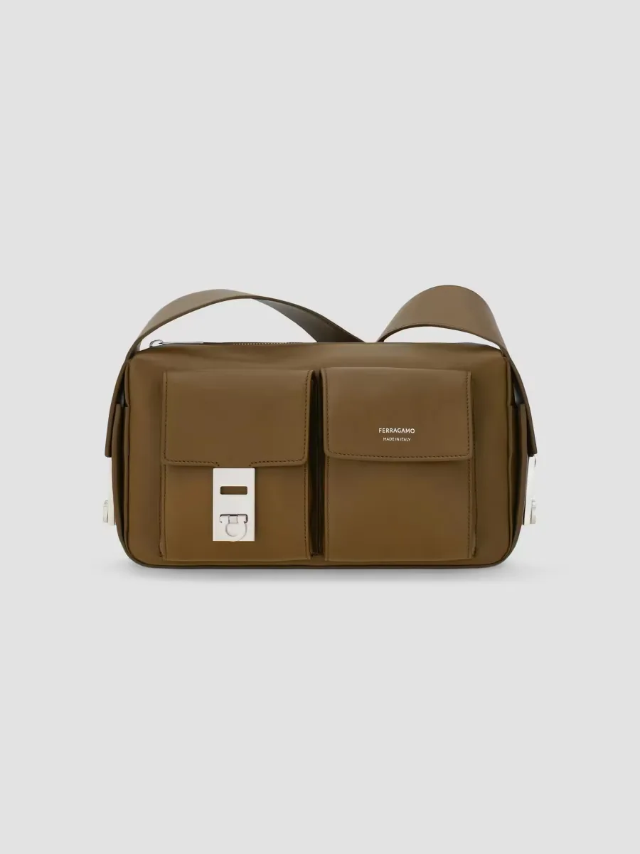 Hug Buckle Utility Shoulder Bag by Ferragamo