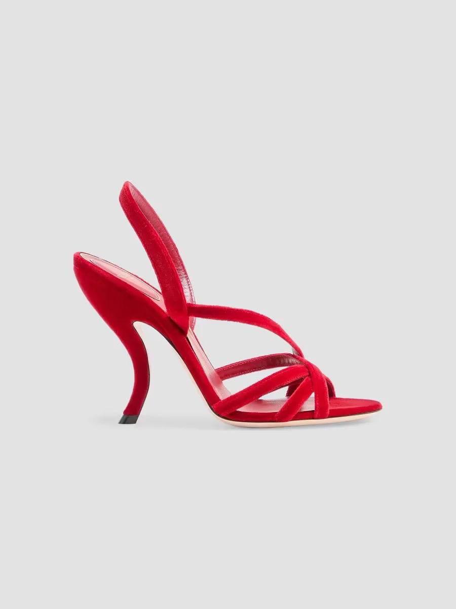 Fetishique Velvet 105MM Sandals