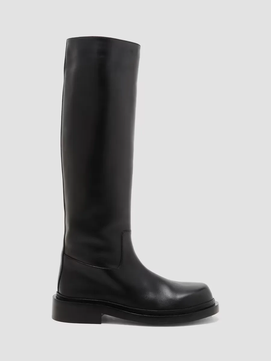 Leather Knee-High Boots by Jil Sander