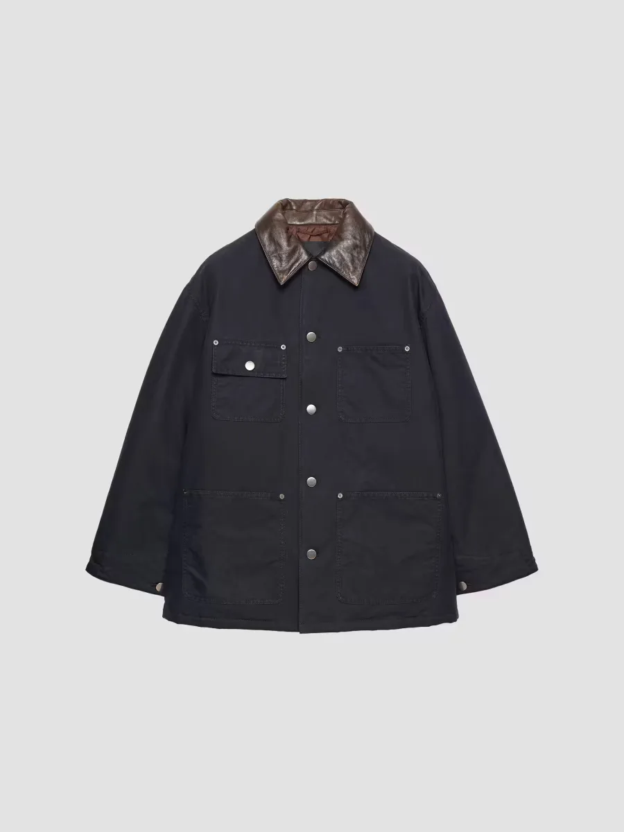 Medium-Weight Technical Cotton Down Jacket by Prada