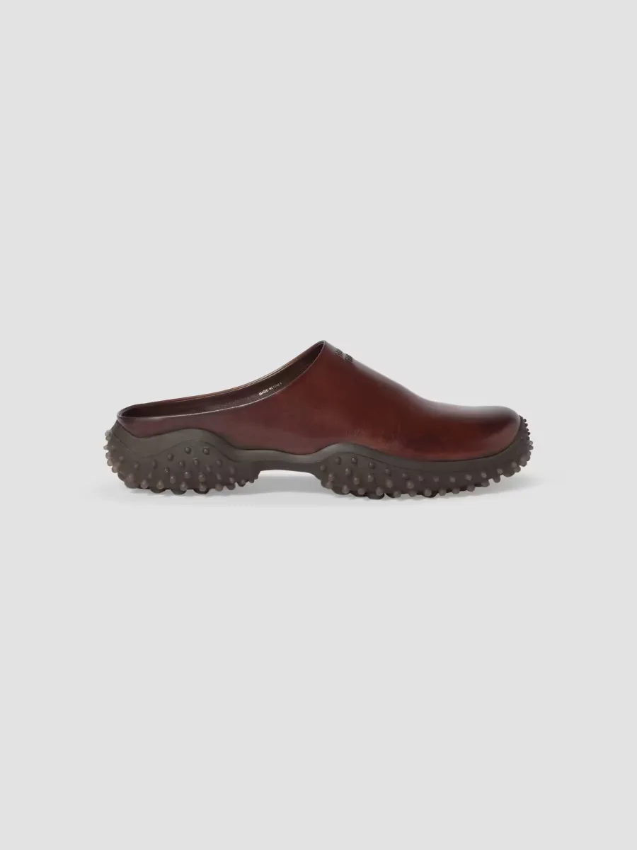 Leather Mules by Miu Miu