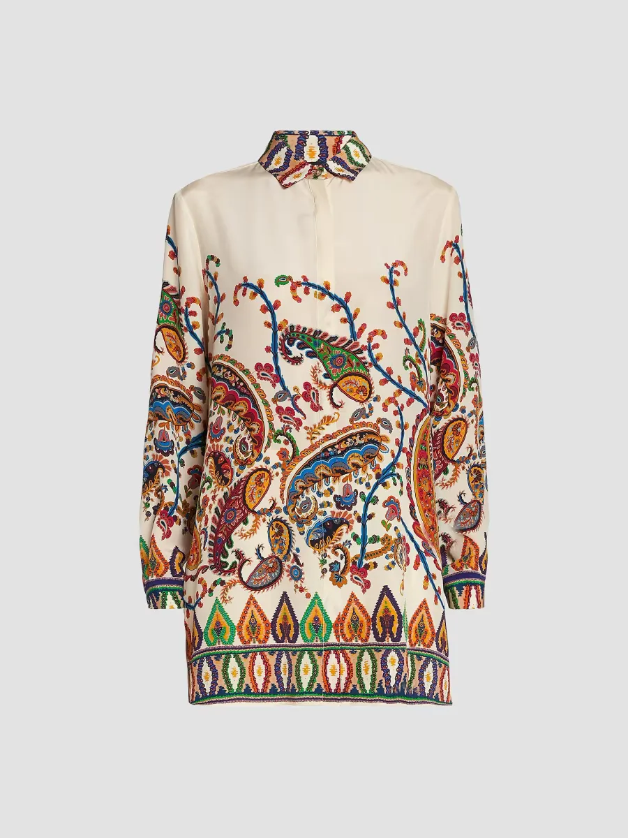 Paisley Silk Tunic Shirt by ETRO