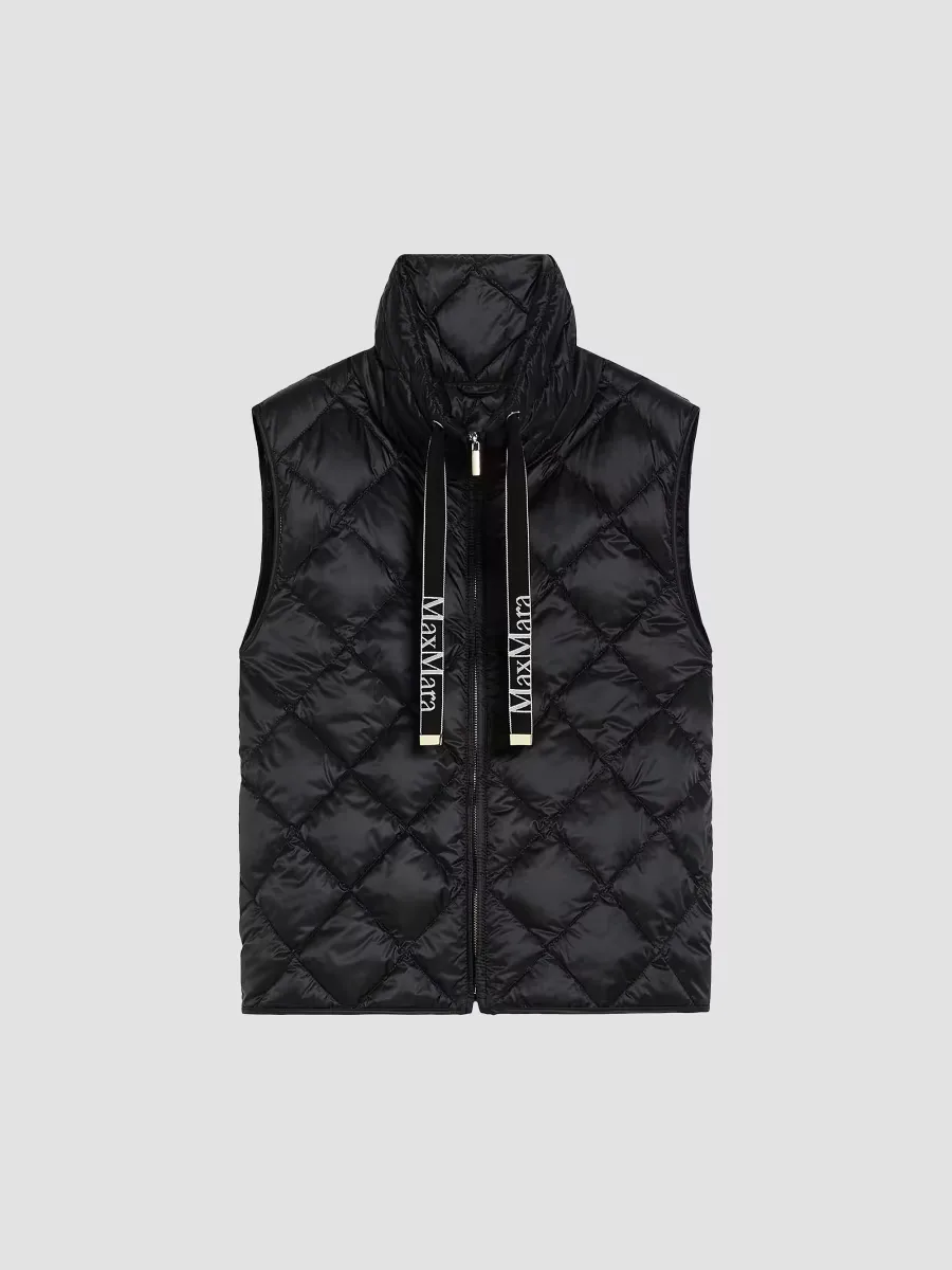 Water Repellent Nylon Canvas Gilet by Max Mara