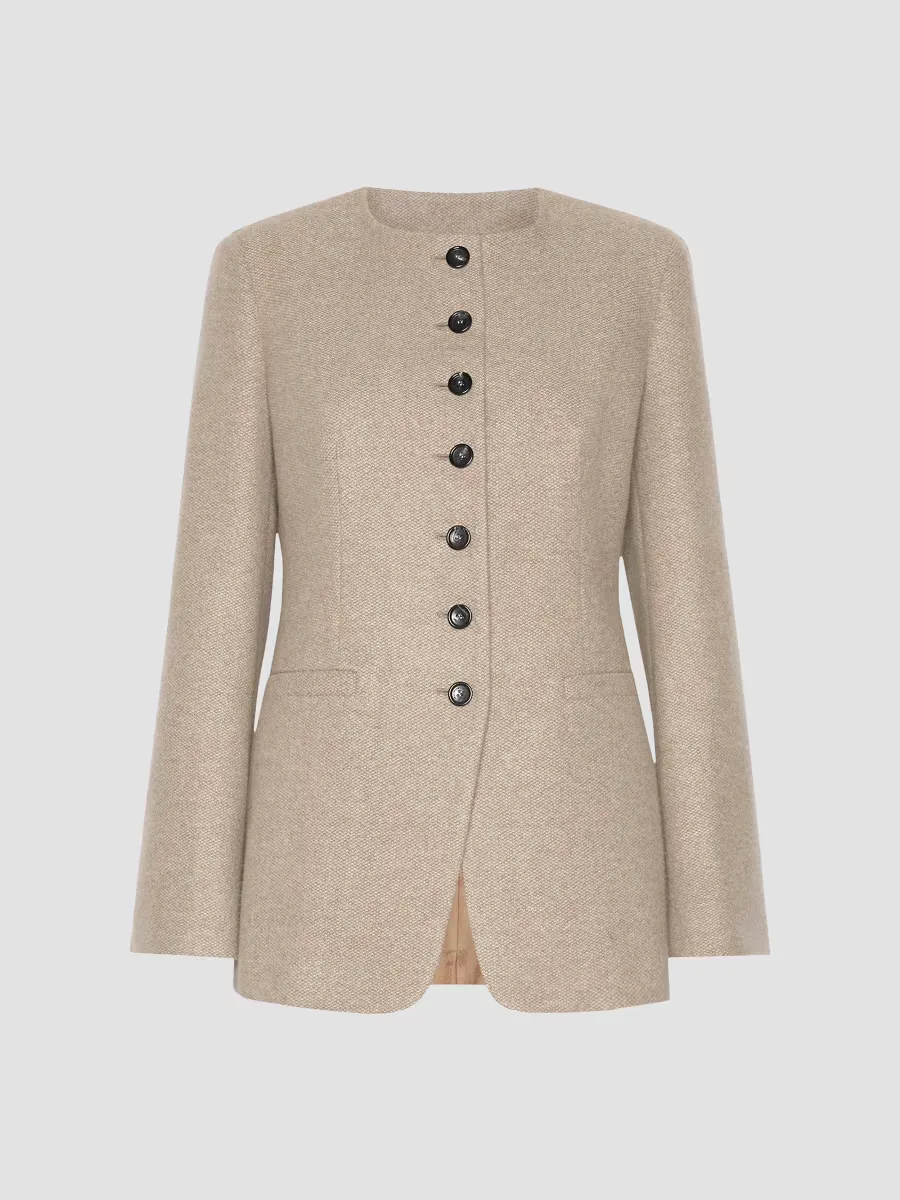 Cashmere Crewneck Jacket by Max Mara