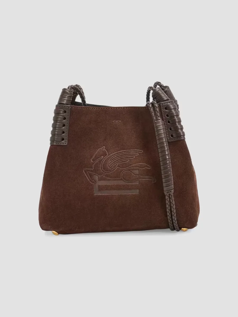 Libra Extra-Small Suede Shoulder Bag by ETRO