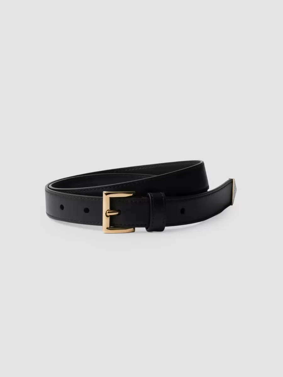 Leather Belt by Prada