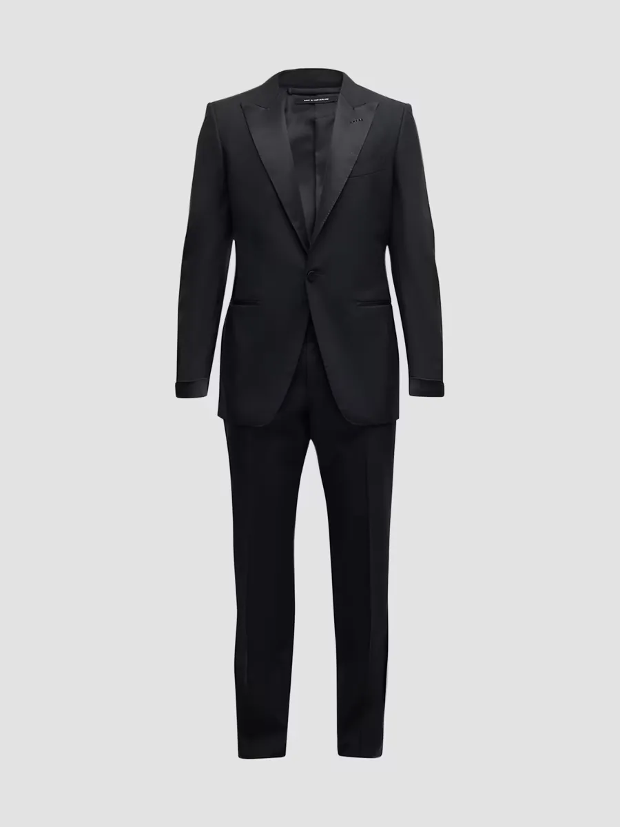 Satin-Lapel Wool Tuxedo by Tom Ford