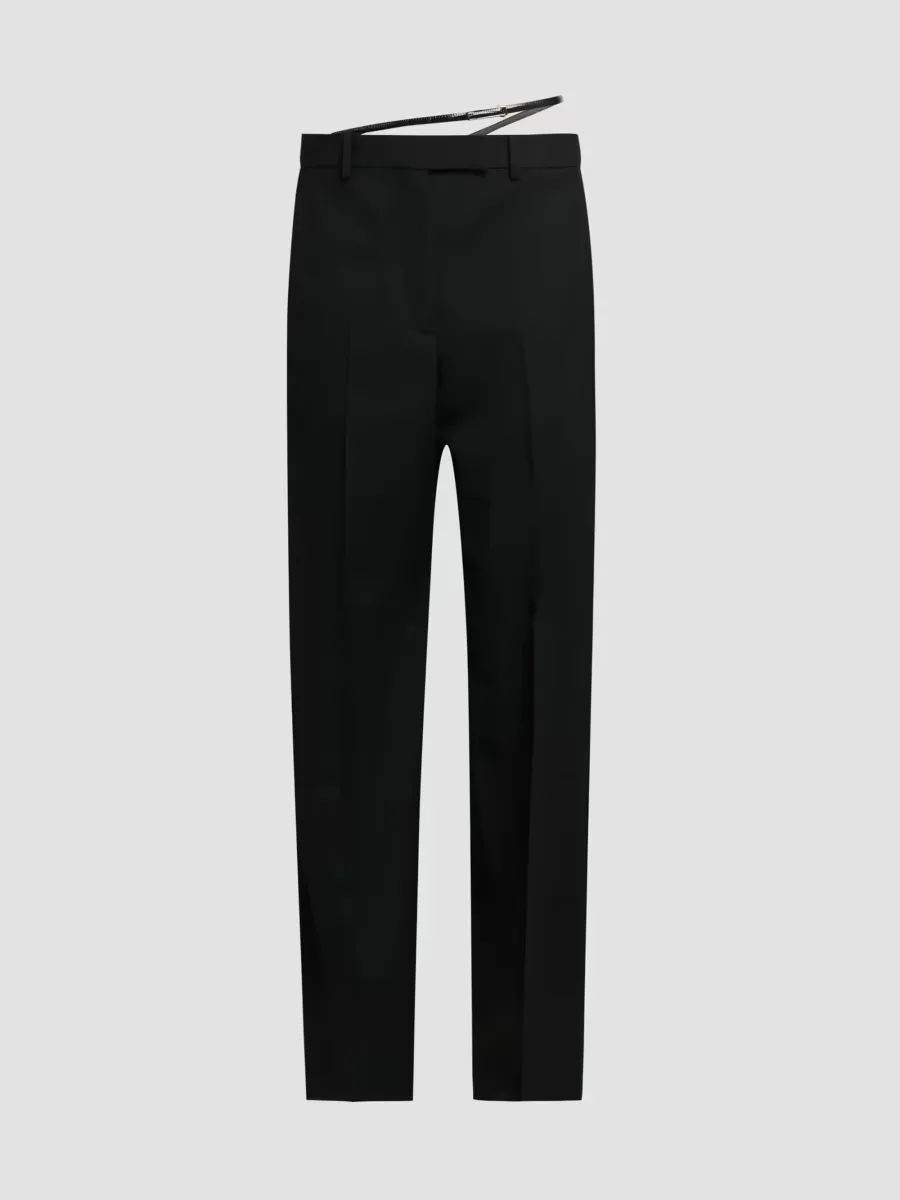 Grain De Poudre Wool Straight-Leg Pants by Tom Ford