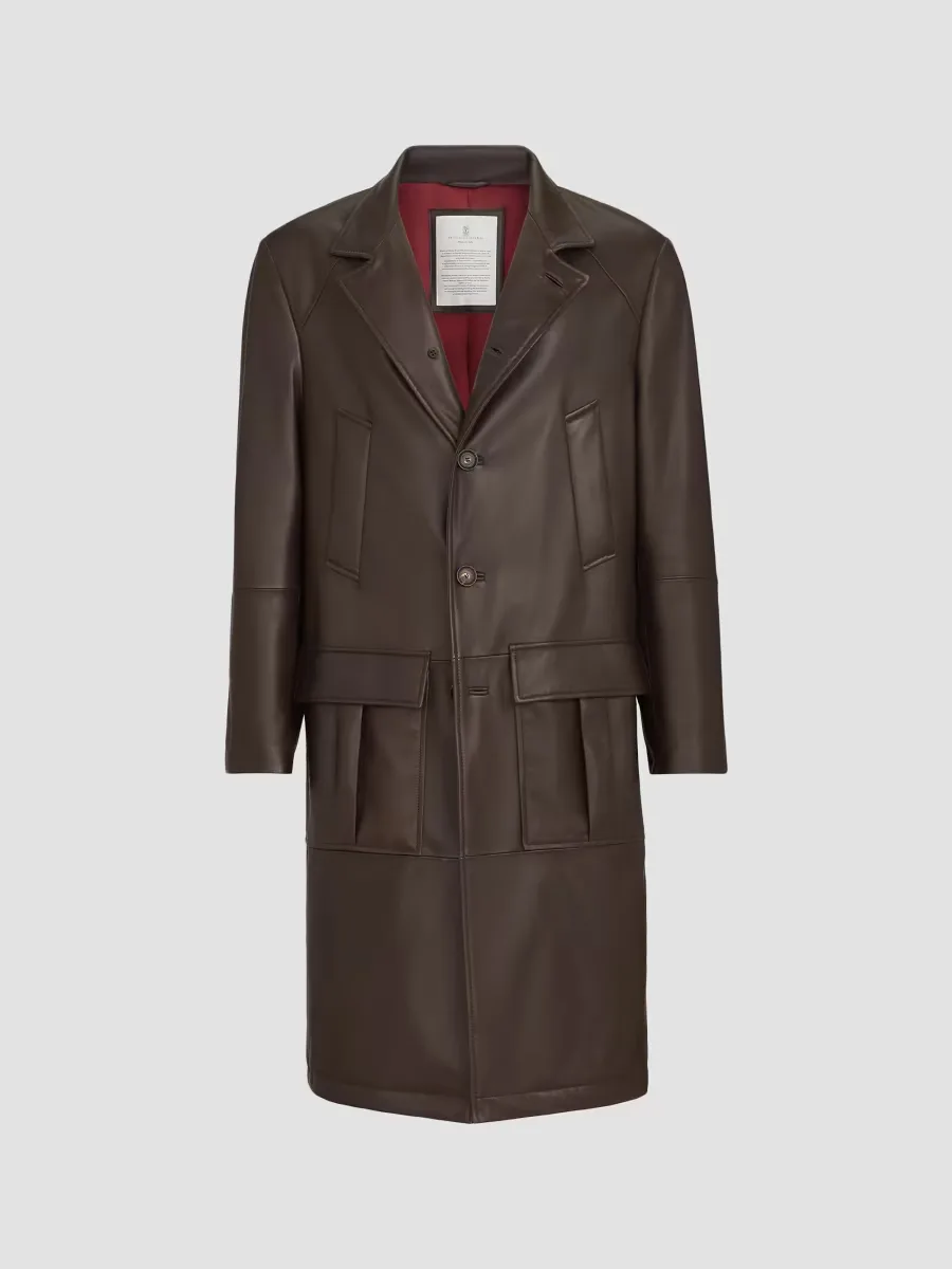 Nappa Leather Overcoat with Thermore Padding