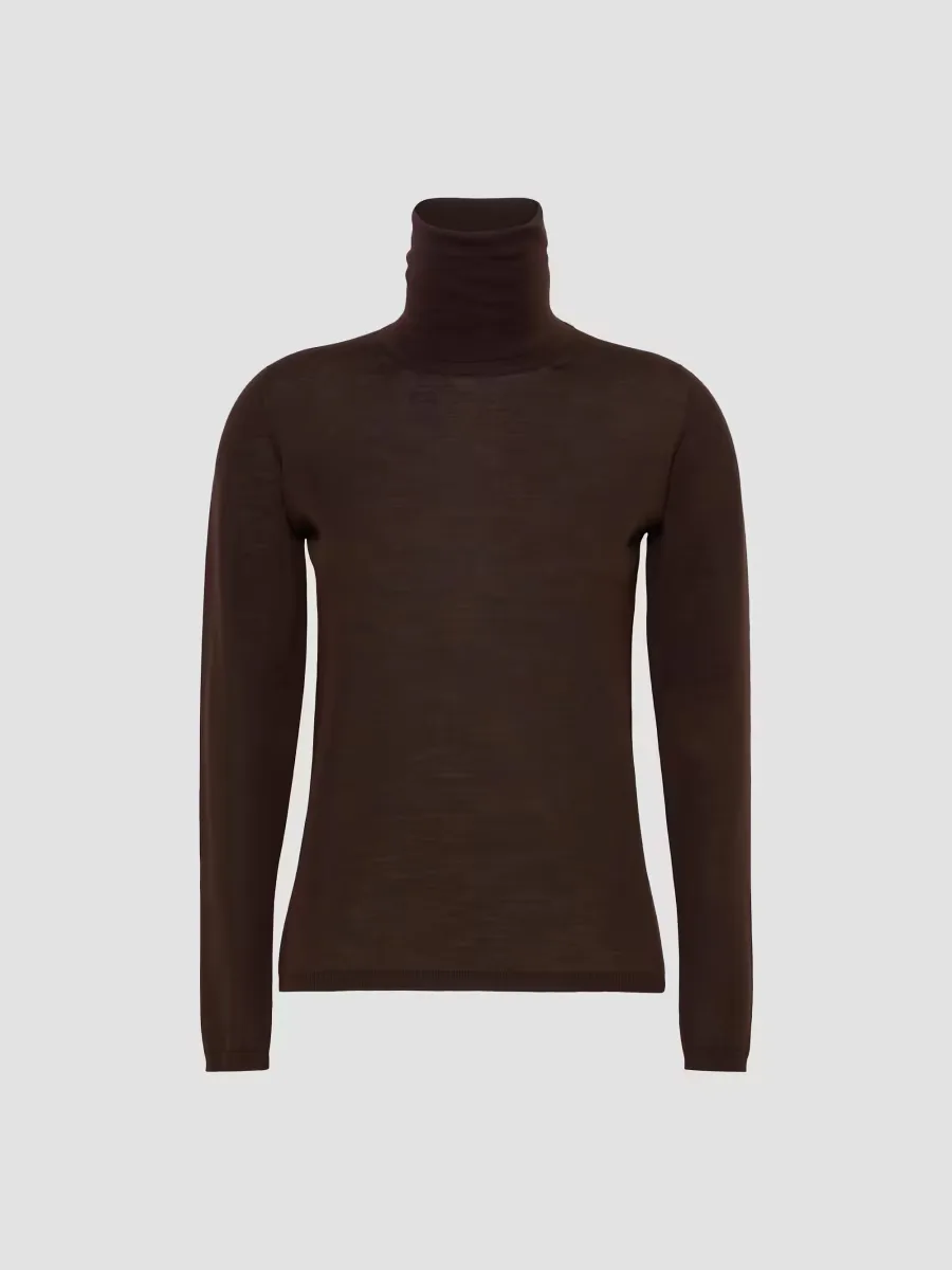 Wool Yarn Polo Neck Sweater by Max Mara