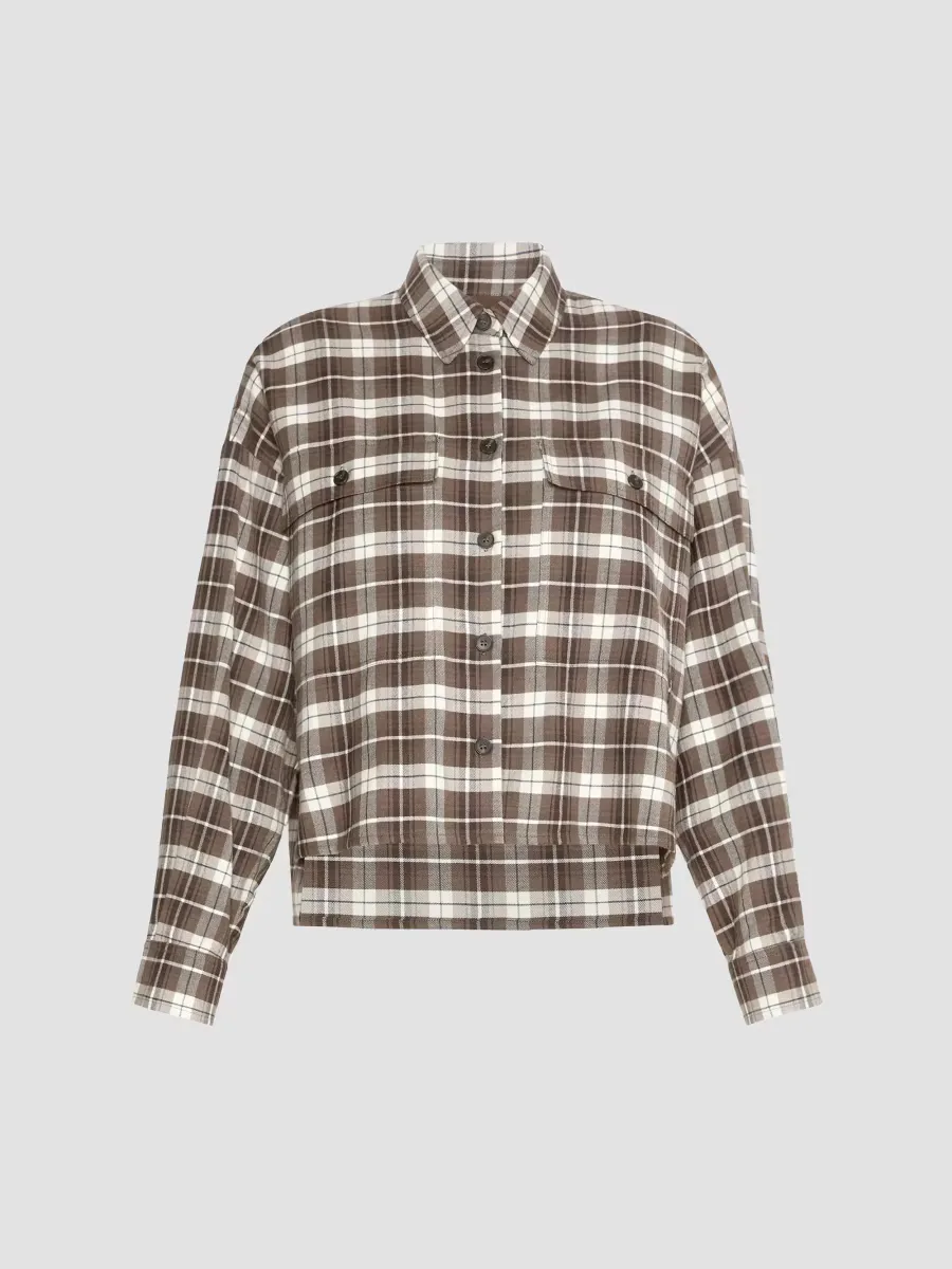 Weekend Max Mara Wool and Cotton Flannel Shirt by Max Mara
