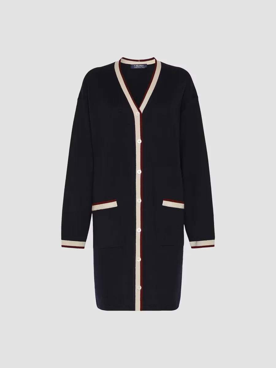 Long Wool Yarn Cardigan by Max Mara