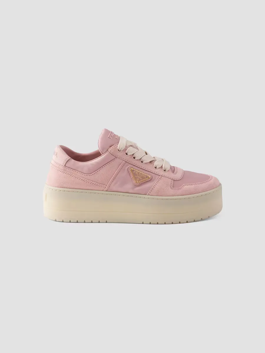 Downtown Bold Re-Nylon and Suede Sneakers
