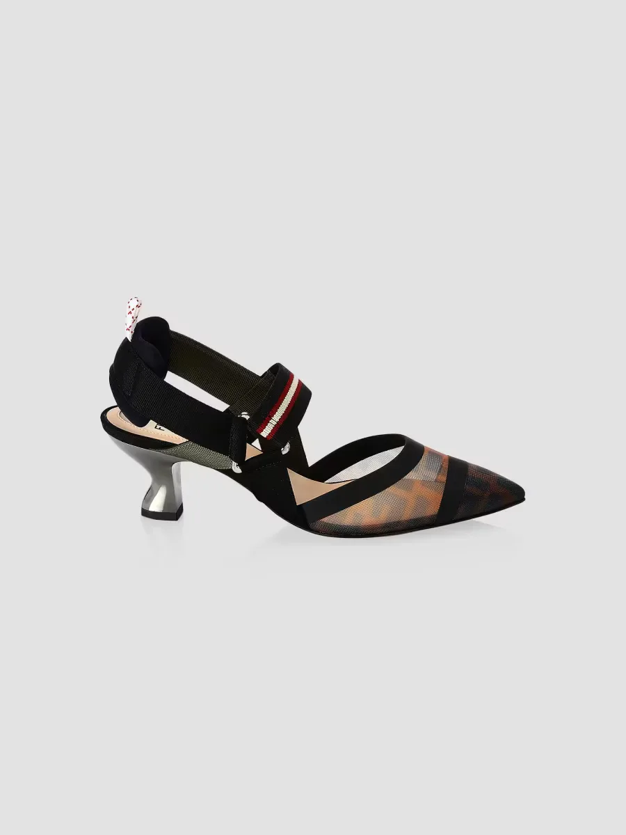 Colibri 55MM Mesh Slingback Pumps
