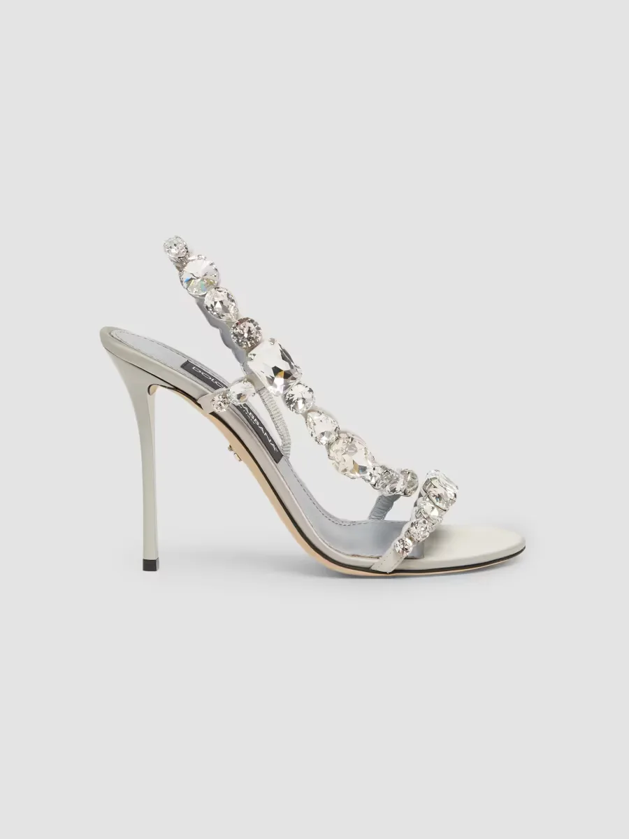 Embellished Leather Sandals by Dolce & Gabbana