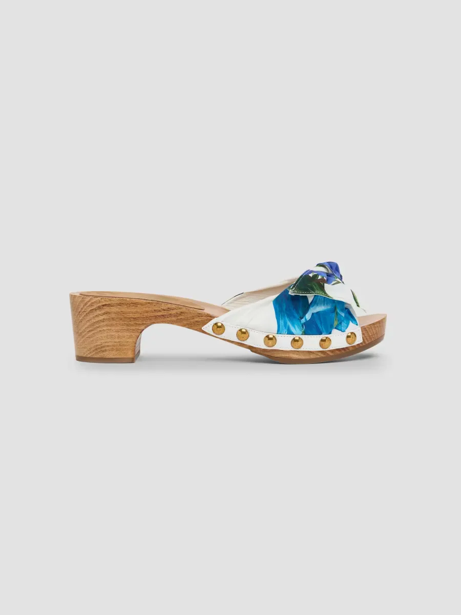 Floral Studded Platform Sandals by Dolce & Gabbana