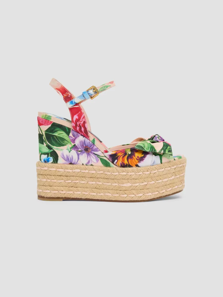 90MM Floral Espadrille Sandals by Dolce & Gabbana