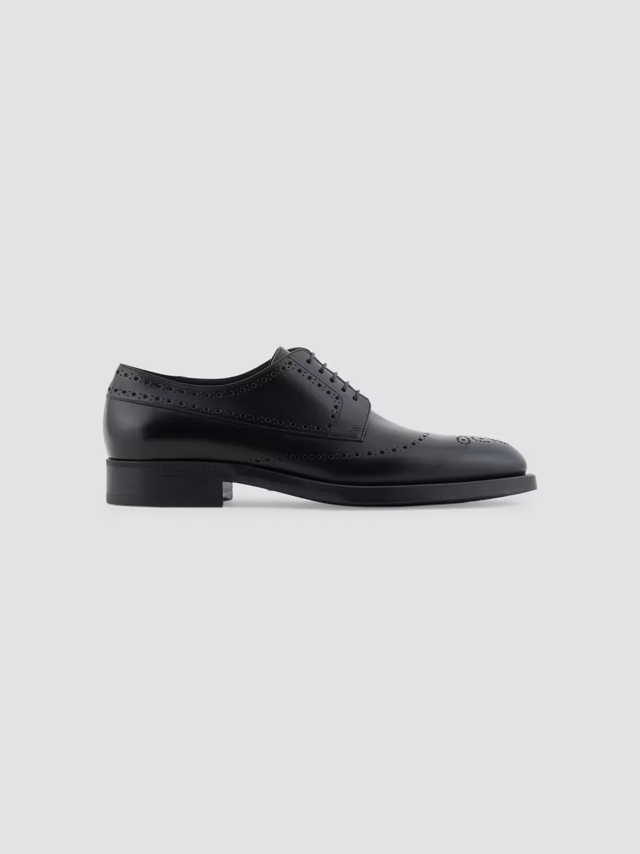 Leather Brogue Derby Shoes