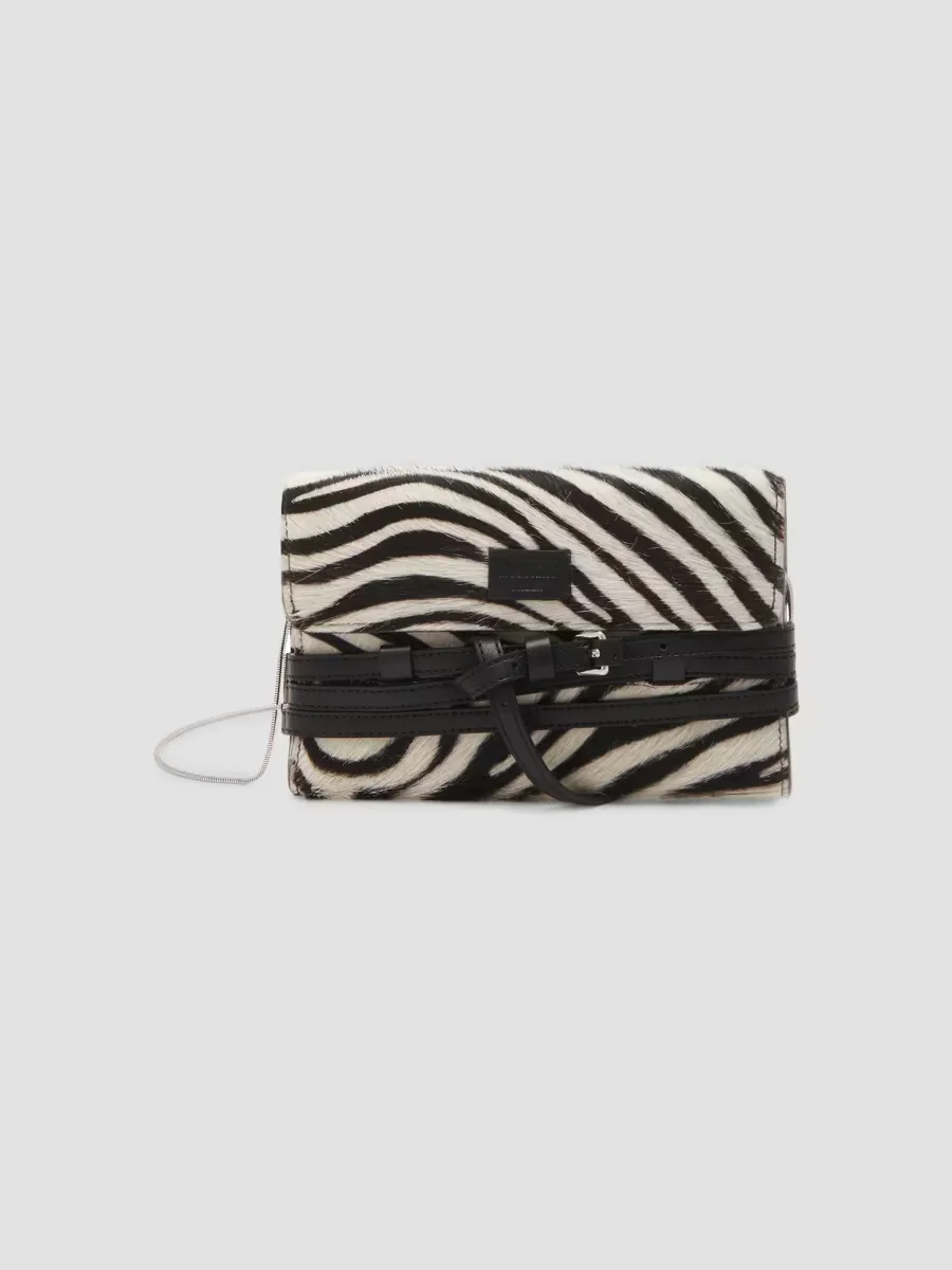 Calf-Hair Wallet-on-Chain by Moschino