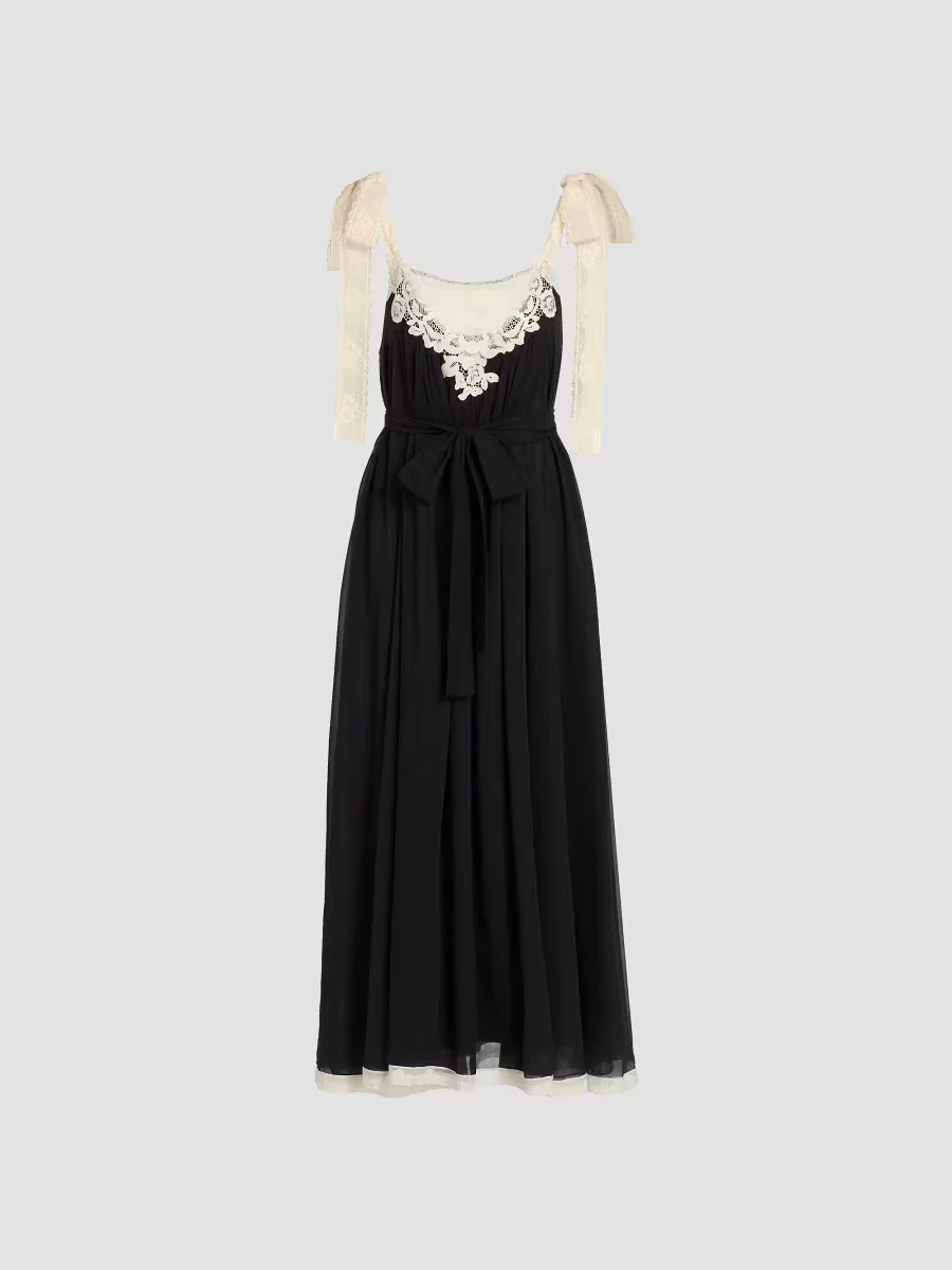 Roselight Cotton-Silk Slip Maxi Dress