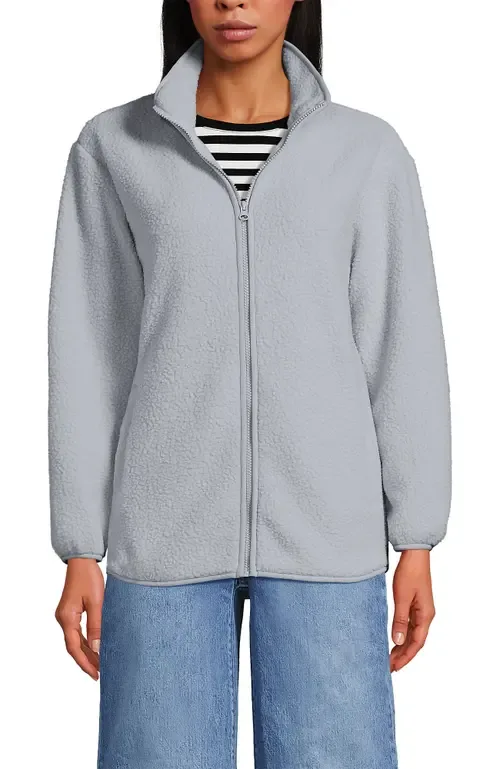 Cozy High Pile Full Zip Fleece Jacket by Lands' End