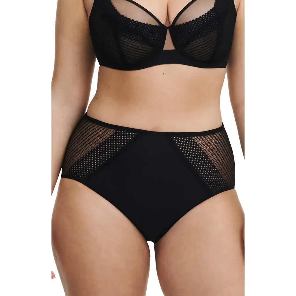 Lace Trim High Waist Briefs by CHANTELLE PULP