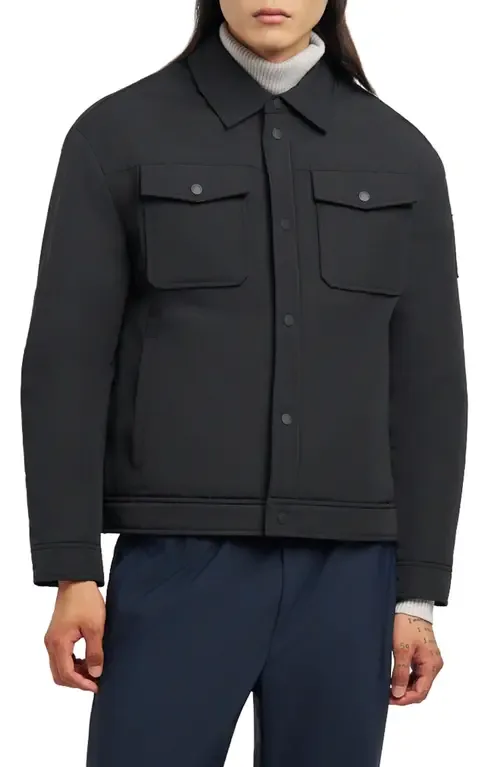 Jacque Bunny Water Resistant Faux Fur Lined Shirt Jacket by Moose Knuckles