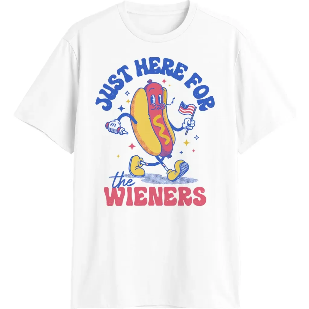 Just Here for the Wieners Short Sleeve Graphic T-Shirt by Lost Gods