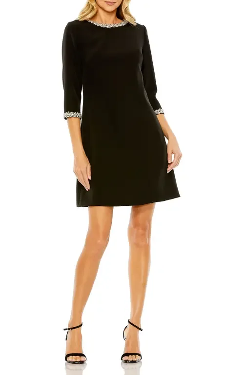Embellished A-Line Cocktail Dress